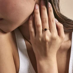 Histoire d'Or Bague Kurt Plaqué Or Jaune Oxyde De Zirconium plaqué or jaune oxyde grenat Hot