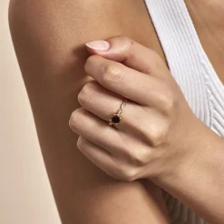 Histoire d'Or Bague Kurt Plaqué Or Jaune Oxyde De Zirconium plaqué or jaune oxyde grenat Hot