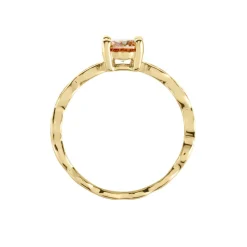 Histoire d'Or Bague Kurt Plaqué Or Jaune Oxyde De Zirconium plaqué or jaune oxyde champagne Online