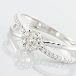 Histoire d'Or Bague Kuta Or Blanc Diamant Clearance