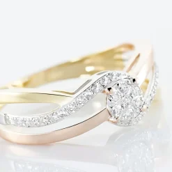 Histoire d'Or Bague Kyliane Or Tricolore Diamant Best