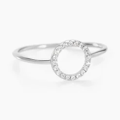 Histoire d'Or Bague Laureen Argent Blanc Oxyde De Zirconium New