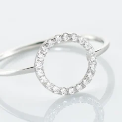 Histoire d'Or Bague Laureen Argent Blanc Oxyde De Zirconium New