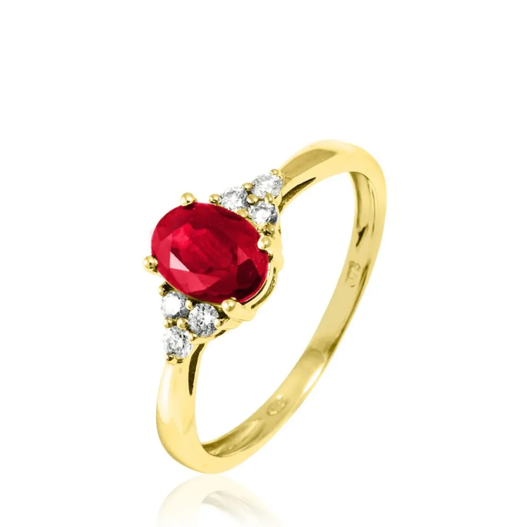 Histoire d'Or Bague Lea Or Jaune Rubis Et Diamant Clearance