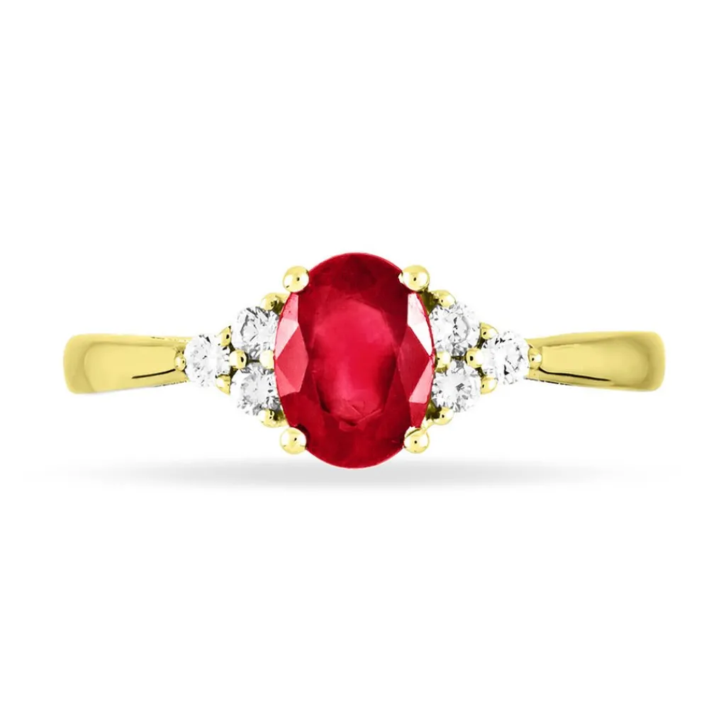 Histoire d'Or Bague Lea Or Jaune Rubis Et Diamant Clearance