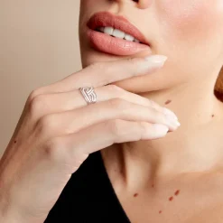 Histoire d'Or Bague Leopoldine or blanc diamant