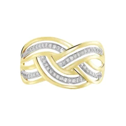 Histoire d'Or Bague Leopoldine or jaune diamant Outlet