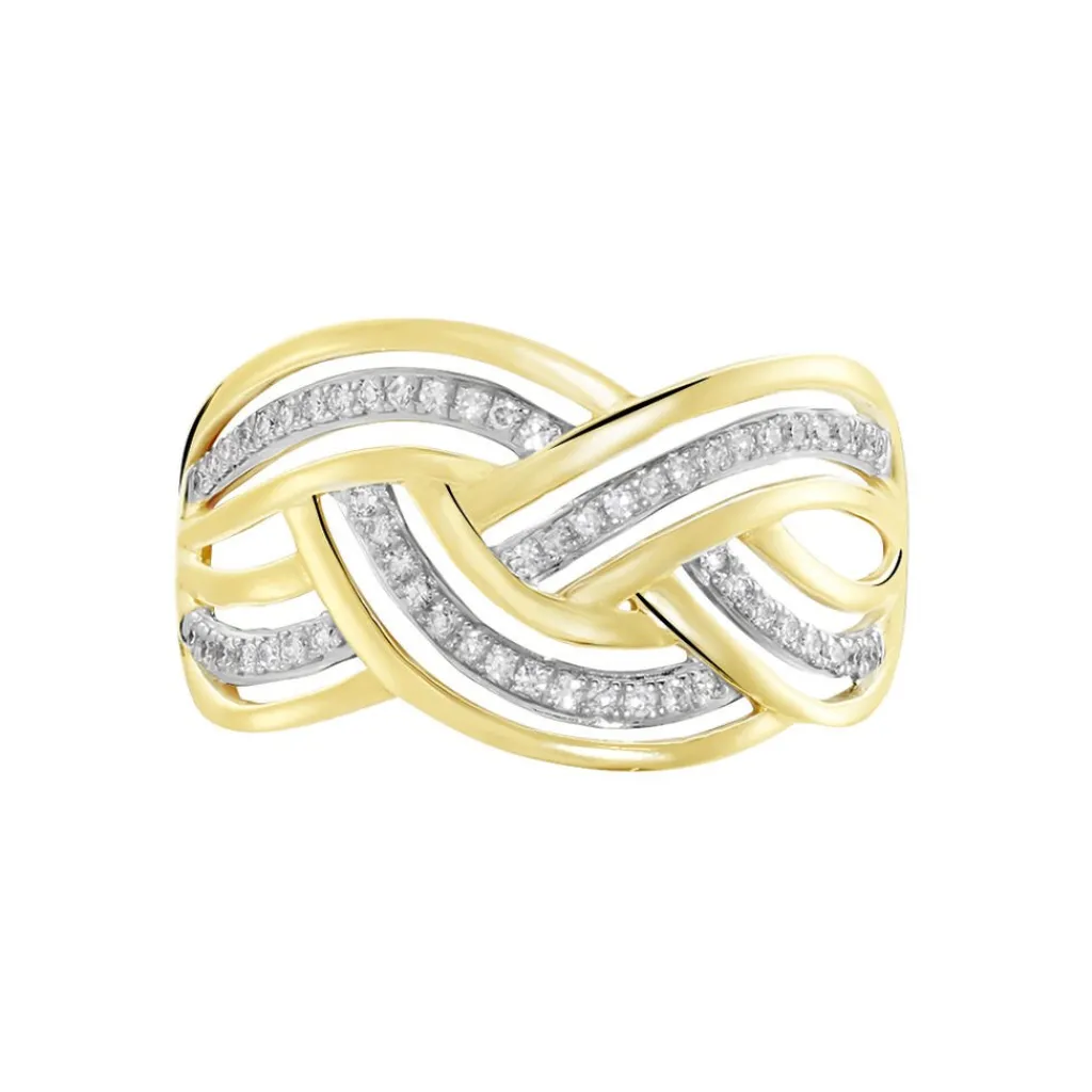 Histoire d'Or Bague Leopoldine or jaune diamant Outlet