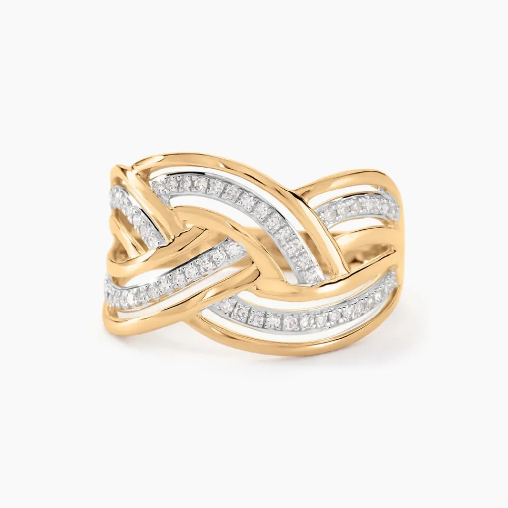 Histoire d'Or Bague Leopoldine or jaune diamant Clearance