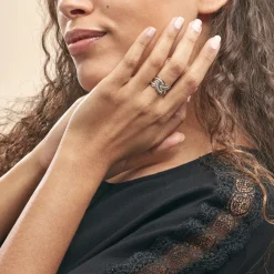 Histoire d'Or Bague Leopoldine or jaune diamant Clearance