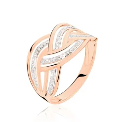 Histoire d'Or Bague Leopoldine Or Rose Diamant Outlet