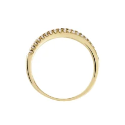 Histoire d'Or Bague Lia Plaqué Or Jaune Oxyde De Zirconium Sale