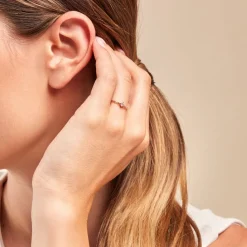 Histoire d'Or Bague Lilou Plaqué Or Doré Oxyde De Zirconium plaqué or jaune oxyde rose New