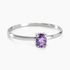 Histoire d'Or Bague Lily Or Blanc Amethyste or blanc amethyste violette Clearance