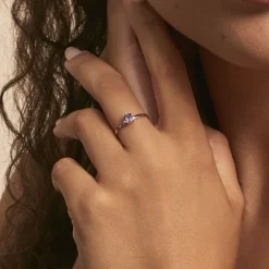 Histoire d'Or Bague Lily Or Blanc Amethyste or blanc amethyste violette Clearance