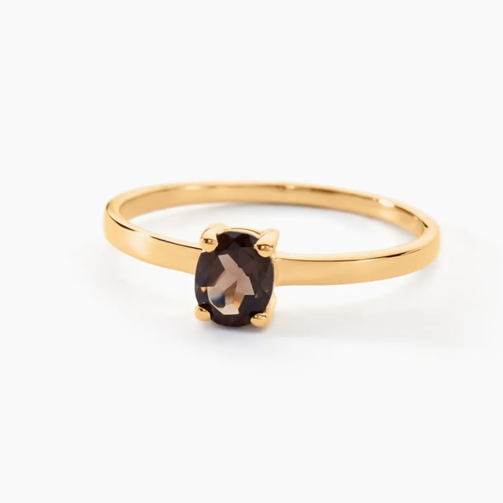 Histoire d'Or Bague Lily Or Jaune Quartz or jaune quartz marron Online