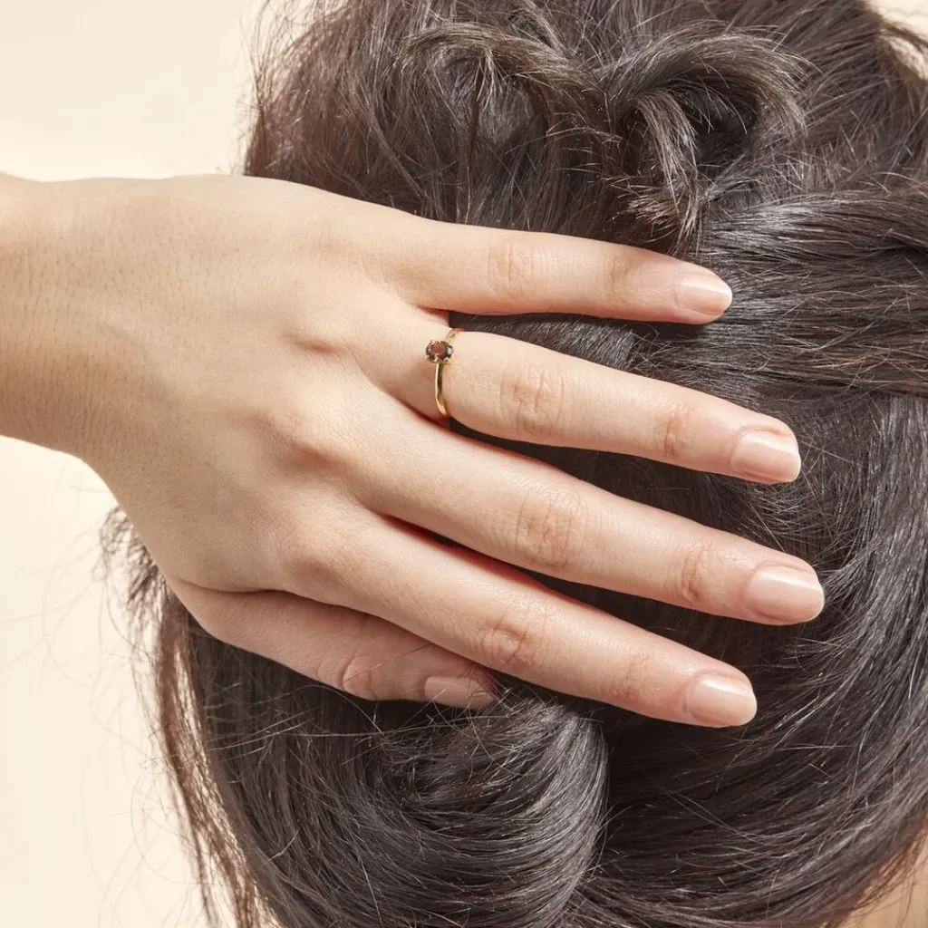 Histoire d'Or Bague Lily Or Jaune Quartz or jaune quartz marron Online