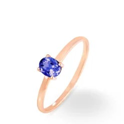 Histoire d'Or Bague Lily Or Rose Tanzanite New