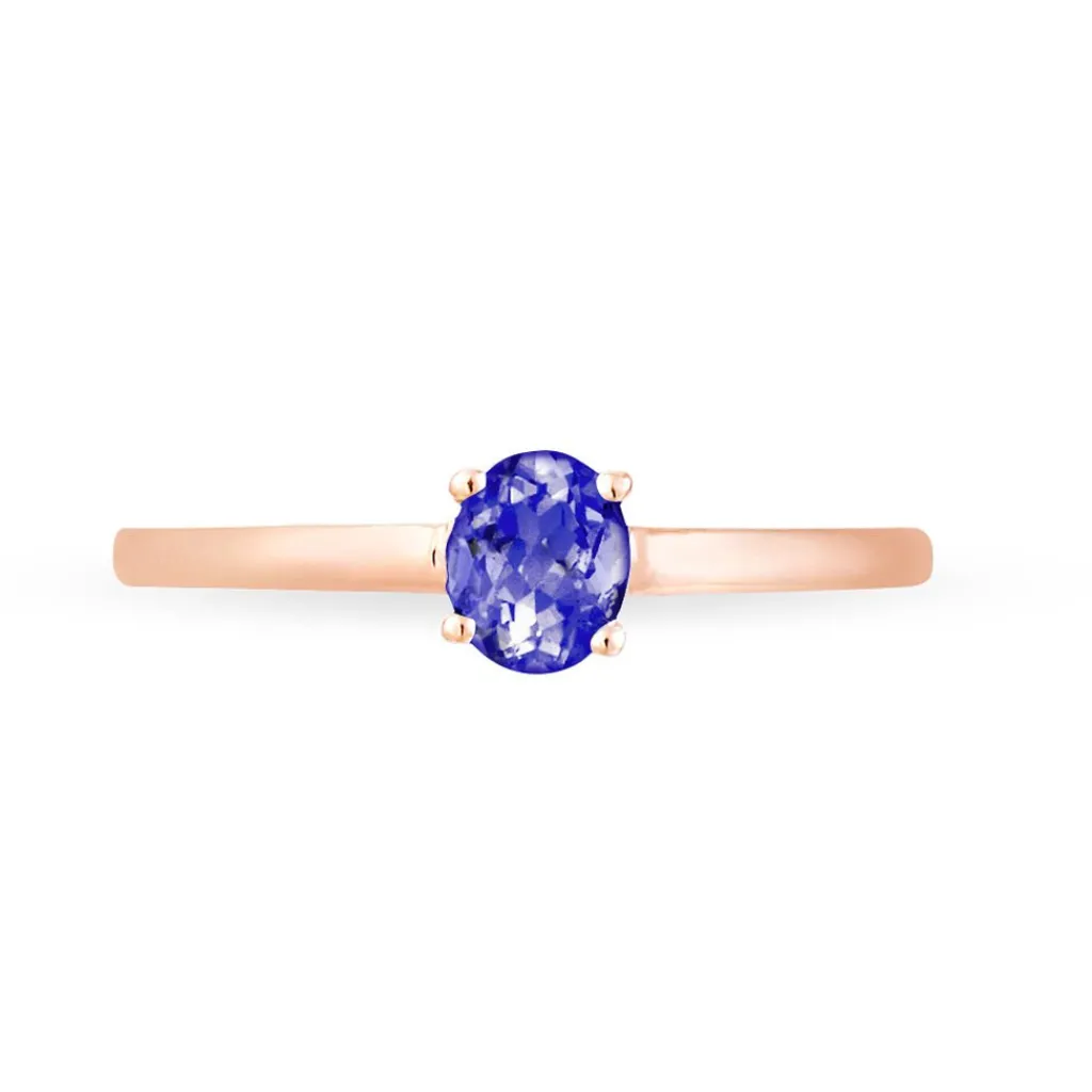 Histoire d'Or Bague Lily Or Rose Tanzanite New