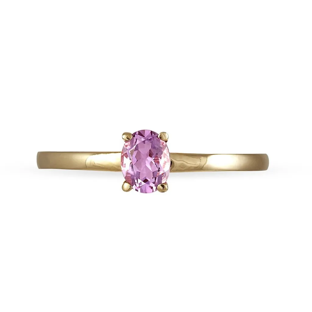 Histoire d'Or Bague Lily Or Rose Tanzanite New