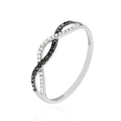 Histoire d'Or Bague Lilybeth Or Blanc Diamant Hot