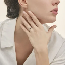 Histoire d'Or Bague Lilybeth Or Blanc Diamant Hot