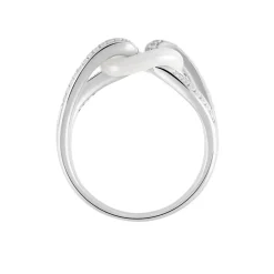 Histoire d'Or Bague Link Argent Blanc Céramique Et Oxyde De Zirconium New