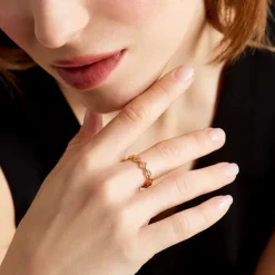 Histoire d'Or Bague Linka Plaqué Or Jaune Discount