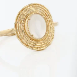 Histoire d'Or Bague Linna Plaqué Or Jaune Pierre De Lune Outlet