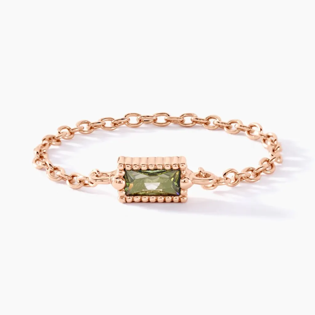 Histoire d'Or Bague Lipa Argent Rose Oxyde De Zirconium argent rose oxyde vert Outlet