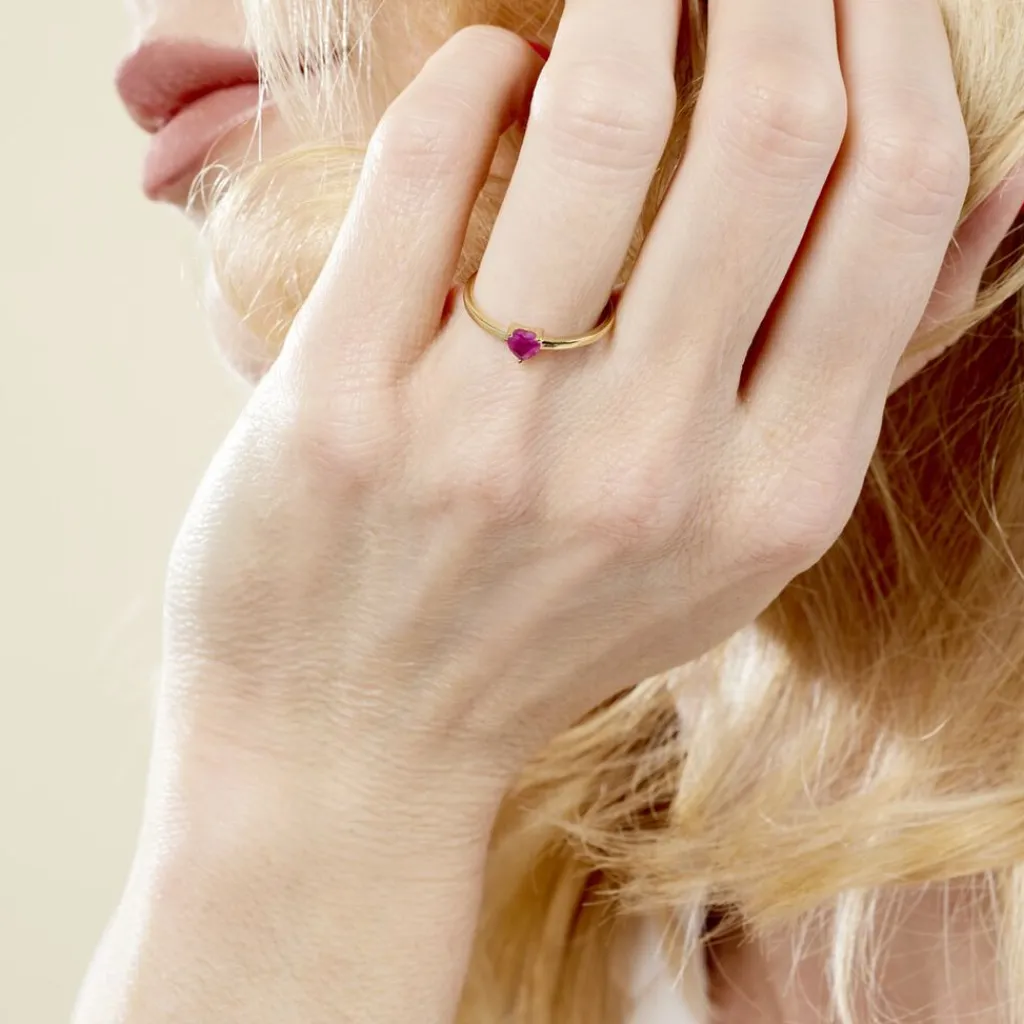 Histoire d'Or Bague Lissounia or jaune rubis Discount
