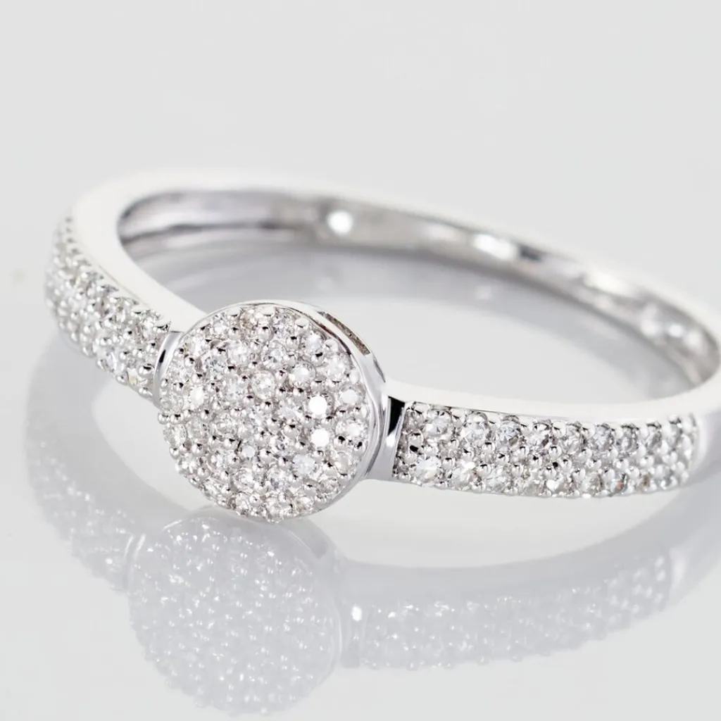 Histoire d'Or Bague Lisyae Or Blanc Diamants Clearance