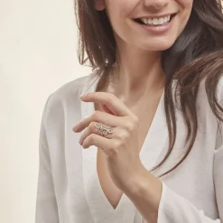 Histoire d'Or Bague Lizon Argent New