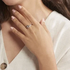 Histoire d'Or Bague Loriana Or Blanc Diamant Discount