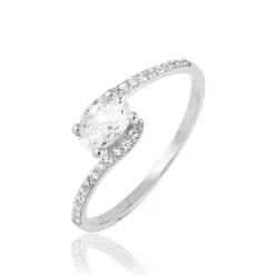 Histoire d'Or Bague Loriane Or Blanc Oxyde De Zirconium Online