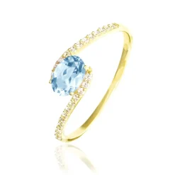 Histoire d'Or Bague Loriane Or Jaune Topaze Et Oxyde De Zirconium Hot