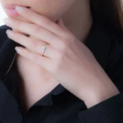 Histoire d'Or Bague Loriane Or Rose Amethyste Et Oxyde De Zirconium Outlet