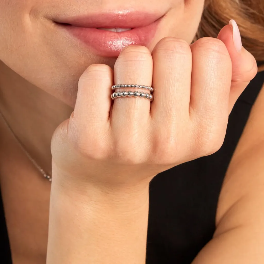 Histoire d'Or Bague Louisette Argent Blanc Online