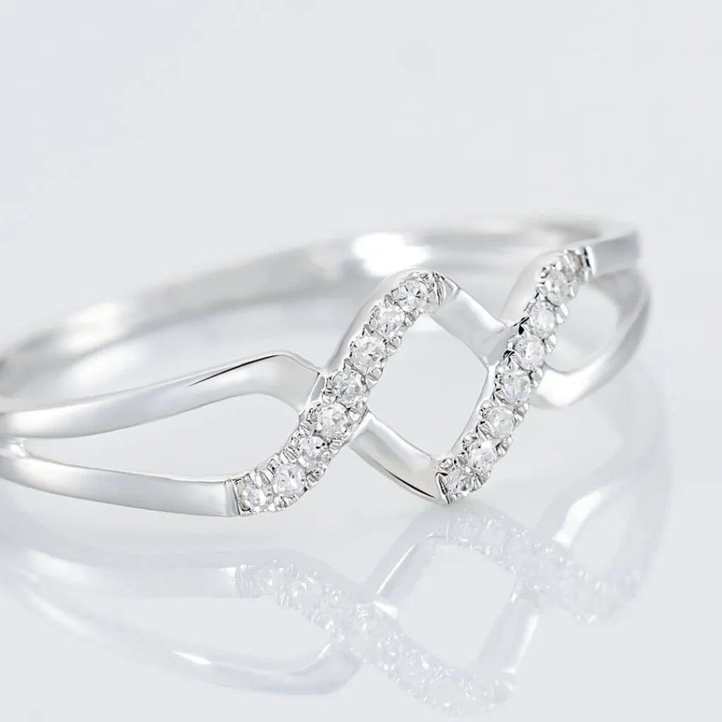 Histoire d'Or Bague Loula Or Blanc Diamant Hot