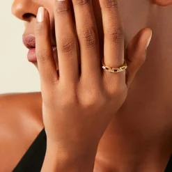 Histoire d'Or Bague Lueur Plaqué Or Jaune Oxyde De Zirconium