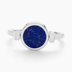Histoire d'Or Bague Lunatique Argent Blanc Lapis Lazuli Nacre argent blanc lapis lazuli bleu Best
