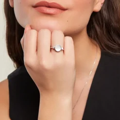 Histoire d'Or Bague Lunatique Argent Blanc Lapis Lazuli Nacre argent blanc lapis lazuli bleu Best