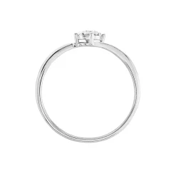 Histoire d'Or Bague Lysia or blanc diamant New