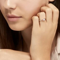 Histoire d'Or Bague Lysie Argent Blanc Oxyde De Zirconium