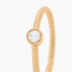 Histoire d'Or Bague Lyza Plaque Or Jaune Oxyde De Zirconium Best