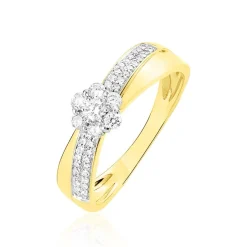 Histoire d'Or Bague Magnolia Croisee Or Jaune Diamant Hot