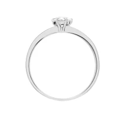 Histoire d'Or Bague Magnolia Or Blanc Diamant New