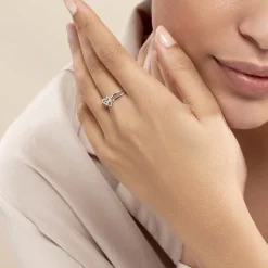 Histoire d'Or Bague Malinda Or Blanc Diamant Best