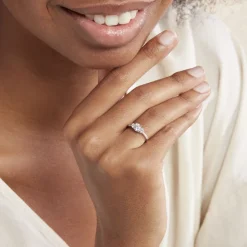 Histoire d'Or Bague Mallory Argent Blanc Oxyde De Zirconium Discount