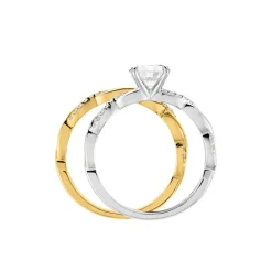 Histoire d'Or Bague Manille Argent Bicolore Oxyde De Zirconium Outlet